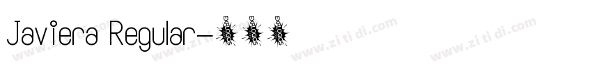 Javiera Regular字体转换